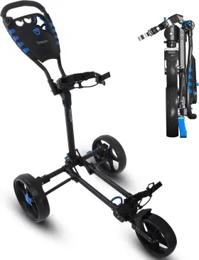 Serenelife Slgcflw.6 Golf Cart Lightweight Foldable Pushcart Serenelife Slgcflw.6 Golf Cart Lightweight Foldable Pushcart