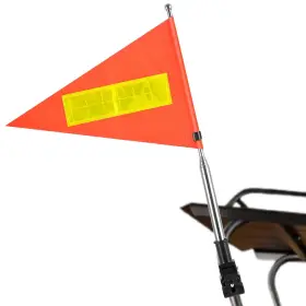 Shiqikejipty Squs-c0002 Golf Cart Flag Pole Reflective Accessories 22x30cm Orange Safety Fl