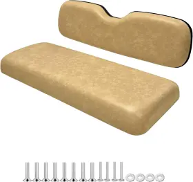 Shu-ran 761152535726 Universal Golf Cart Rear Seat Bottom And Back Replacement Cushion Assembly Kit G