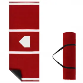 Softball Pitching Mat 019119015560 10 X 3 Feet Training Aid-red - Color Red