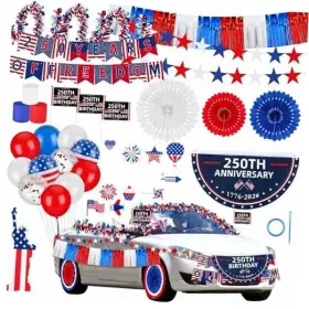 SIO-SONWYOUNG-2066 SONWYOUNG Parade Car Decorations Patriotic SIO-SONWYOUNG-2066 SONWYOUNG Parade Car Decorations Patriotic