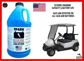 Spark 546591 Golf Cart Battery Restore Liquid Solution Repair 6 8 12 Volt Larger 64 Oz Size