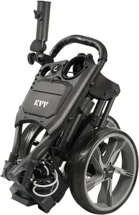 Sports 726084259492 3 Wheel Golf Push Cart Ultra Lightweight Smallest Folding Size New-version Scor