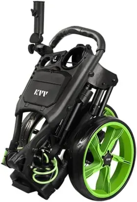 Sports 744759849854 3 Wheel Golf Push Cart Ultra Lightweight Smallest Folding Size New-version Scor