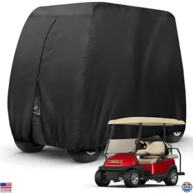 Stanley B07vv2mgpq Heavy Duty 4 Passenger Golf Cart Cover Waterproof And Dustproof Fits 112 Inch Carts