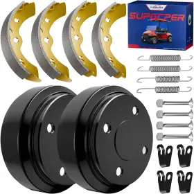 Supgcper 762949259924 Club Car Brake Repair Kits For Ds 1995-up&precedent 2004-up Black