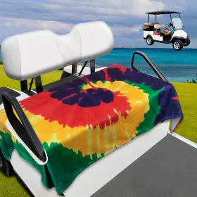 Takytao Gfyt-5131-03 Golf Cart Seat Covers Blanket For Universal Tie-dye Color