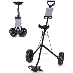 Tangkula 940350848881 Golf Push Pull Cart Lightweight Foldable 2 Wheels Car