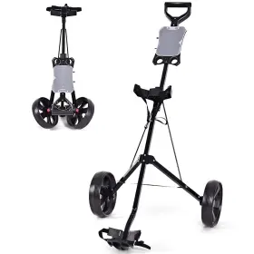 Tangkula B01my4rsbe Lightweight Foldable 2-wheel Golf Push Pull Cart