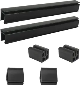 Techinovat 200100 Golf Cart Windshield Clips Mounting Kit For 3/4 Inch Struts Tube 1994-up