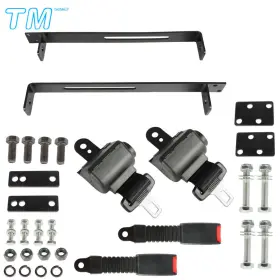 Techme17 456876 2 Universal For Passenger Ezgo Txt Club Car Ds Golf Cart Seat Belts Bracket Kit