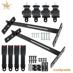 Tectech Luc4137103 Retractable 42 Inch 4 Sets Fit For Ezgo/yamaha/club Car Golf Cart Seat Belts Lap Set
