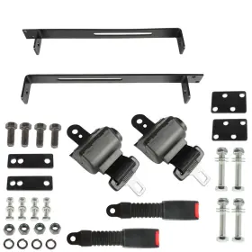 Tectech One4111884 Universal For 2 Passenger Ezgo Txt Club Car Ds Golf Cart Seat Belts Bracket Kit