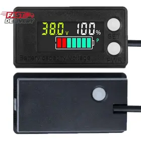 Teseas 313111951919 Ipx7 Waterproof 12v 24v 36v 48v 60v 72v Golf Cart Voltage Meter Battery Capacity