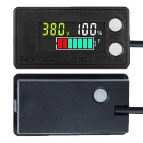 Teseas 705353711398 Ipx7 Waterproof 12v 24v 36v 48v 60v 72v Golf Cart Voltage Meter Battery Capacity