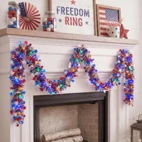 Dlr-cd TIGYGY Decorations Tinsel Garland Light Dlr-cd TIGYGY Decorations Tinsel Garland Light