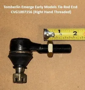 Tomberlin Emerge 2007-2008 Cvg1007156 Tie Rod End Right Hand Threads E2 2007-2008 1007156