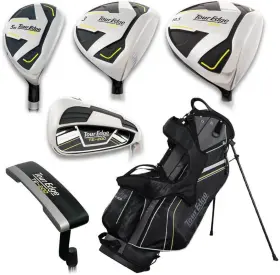 Tour Edge 841538158234 Golf Te-200 Complete Set With Bag Graphite