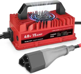 Tramroot R-xyje8-48v15a-sj 15 Amp Golf Cart Charger For 48 Volt Ezgo Rxv And Txt Lead Acid Battery