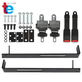 Turitrade Tr50764 2 Passenger Golf Car Retractable Seat Belts And Bracket For E-z-go