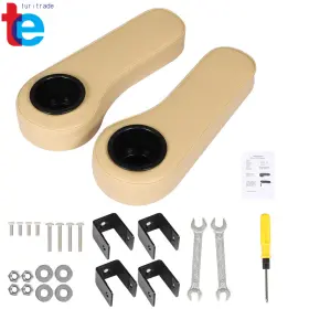 Turitrade Tr50780 Golf Cart Armrest With Cup Holder Fits For Ezgo Club Car Yamaha Black/beige/gray