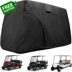 Twopone 313114919992 Golf Cart Cover 420d Waterproof Seat Covers 4/6 Passengers A