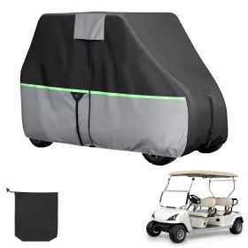 Uimoso Tczyczqfbgmd6ox6y001 Durable Golf Cart Cover For 2 2/4 Passenger With 600d Oxford Fabric
