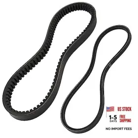 Vanshly 761479913085 Gas Drive Belt And Starter Generator Belts Kit Fits Ezgo 4 Cycle Golf Cart