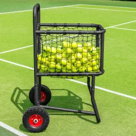 Vermont Bs19064 Heavy Duty Tennis Ball Cart With Wheels Large Capacity Sports Equipment Holder