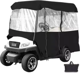 Vevor 711181539998 Happybuy Golf Cart Enclosure 86ftft 4-person Cover 4-sided Fairway Delux