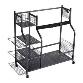 Vevor 726084673359 Golf Storage Garage Organizer 66 Lbs. Rolling Ball Cart On Wheels Outdoor Sport