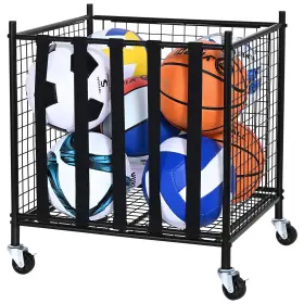 Vevor Rf-ry-024 Rolling Sports Ball Storage Cart With Wheels For Indoor Outdoor Use
