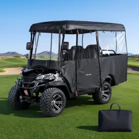Vevor Xczyczksh300xocz4001 Golf Cart Cover Visible Full-enclosure 2 2/4 Passenger Club Car