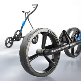 Wishboneone Og033402021 Golf Trolley Push-pull Cart Megalite 3 Wheel Blue