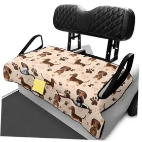 Wismoutput Wi-zrycc2154czq38 Golf Cart Seat Cover Mat Universal Covers For Club Dachshund
