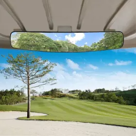 Wlood 746362783686 Golf Cart Rear View Mirror 16.5 Inch Extra Wide Panoramic Mi