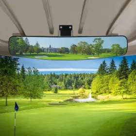 Wlood 746362783693 Panoramic Convex Golf Cart Mirror For Ezgo Club Car Yamaha Rear Vie