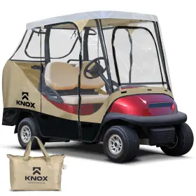 Wm 744760010038 Neh 2 Person Golf Cart Enclosure 55 Inch Short Roof 600d Portable Transparent Drivi