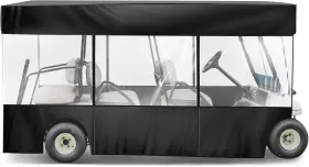 Woanger 445007263240 6 Person Golf Cart Cover Passenger 4 Forward 2 Rear Facing Waterpro