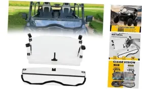 Wofeili Llc Mo-5688 2-in-1 Flip Windshield Compatible With Cfmoto Zforce 800 Trail Ex 2014