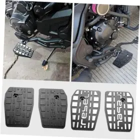 Wooga Wga545 Motorcycle Footpeg Aluminum Front Rider Floorboards Foot Pegs Black