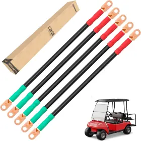 World 9.99 Mall 313033763713 Golf Cart Battery Cable Set For Club Car Ds 1995-up 48 Volt 4 Gauge Welding Cab