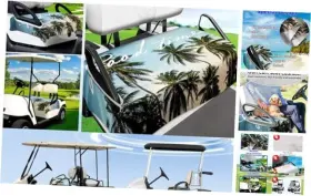 Wuko-hunt Wk-2424 Golf Cart Seat Covers Universal Blanket Towel Coconut Wind Good Time