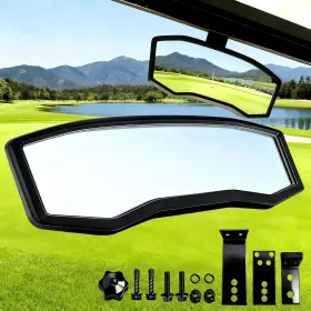 Wuko-hunt Wk-mirror-2 Golf Cart Rear View Mirror - Universal Racing Style With 3 Installation K