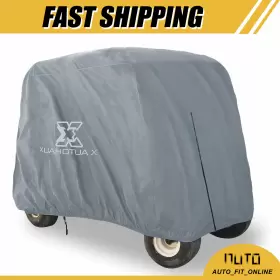 X Autohaux 731618737193 One Waterproof Outdoor Sun Rain Resistant Golf Cart Protector Cover Universal X Autohaux 731618737193 One Waterproof Outdoor Sun Rain Resistant Golf Cart Protector Cover Universal