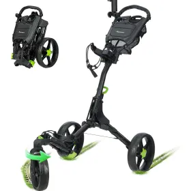 Xdrivemax Gy-gc03-green-2 Golf Push Cart 3 Wheel-golf With 360 Rotating Front Wheels For All-terr