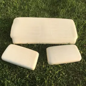 Yamaha J38-78404-09 1985-1991 G2 Golf Cart Ivory Seat Bottom And Backs Oem