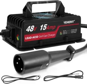 Yeherit Cg-cc48v15a-3ro 48v 15a Golf Cart Charger Compatible With Club Car Ds And Pd Carts
