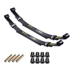 Yescom 04gls002-ds-06.v1 2pc Rear Leaf Springs Heavy Duty Dual Action Bushings For Golf Cart Ds Club Car