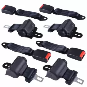 Yescom 04gsb0014p06 Retractable 4 Seat Belts Universal Golf Cart Mounting Bracket Kit Set Club Car
